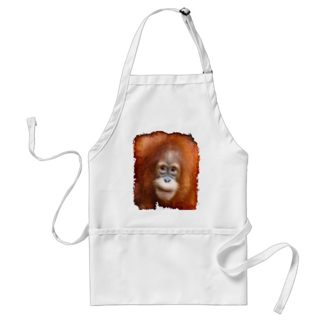 Great Ape Orangutan Wildlife Animal-Lovers Standard Apron (Front)