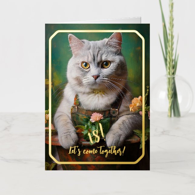 Great as a special gift foil greeting card (Front)