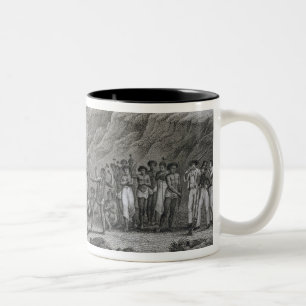 Great Asian Archipelago: French explorers with nat Two-Tone Coffee Mug