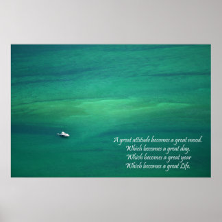 Great Attitude Great Life Poster