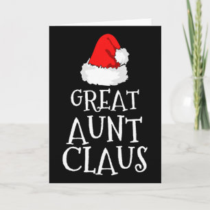 Great Aunt Claus Christmas Santa's Pajama Family M Card