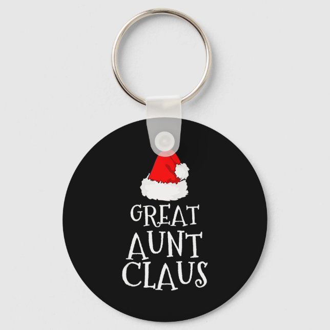 Great Aunt Claus Christmas Santa's Pajama Family M Key Ring (Front)