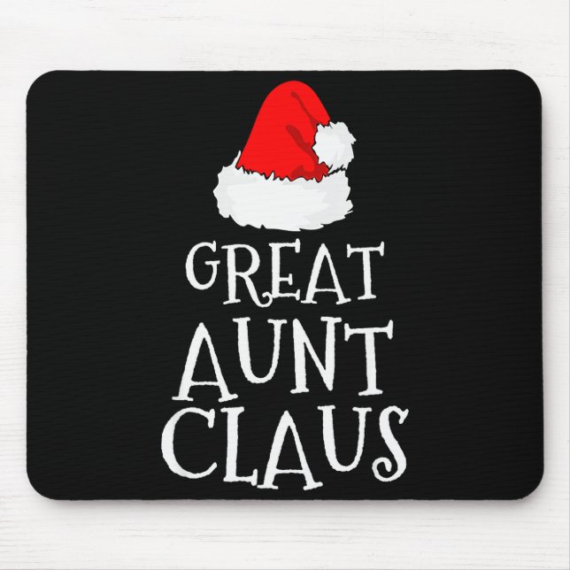 Great Aunt Claus Christmas Santa's Pajama Family M Mouse Pad (Front)