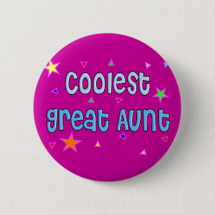 Great Aunt Gifts 6 Cm Round Badge