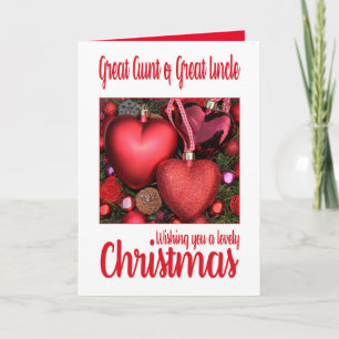 Great Aunt & Great Uncle Lovely Christmas card