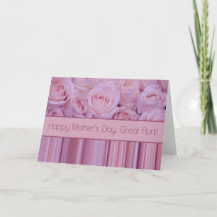 Great Aunt   Happy Mother's Day rose card