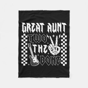 Great Aunt Of The Bad Two The Bone Birthday 2 Fleece Blanket