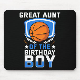 Great Aunt Of The Birthday Boy Sketll Family Mouse Pad