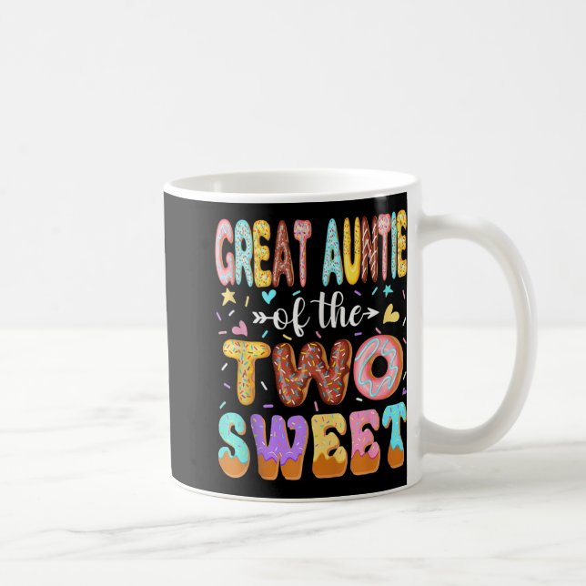 Great Auntie Of The Two Sweet 2nd Birthday Girl Do Coffee Mug (Right)