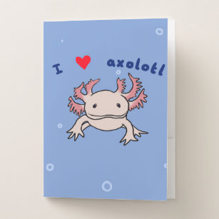 Great Axolotl Gift  Axolotl Owner On Valentines  P Pocket Folder