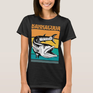Great Barracuda Cuda Fishing Wildlife Saltwater Fi T-Shirt