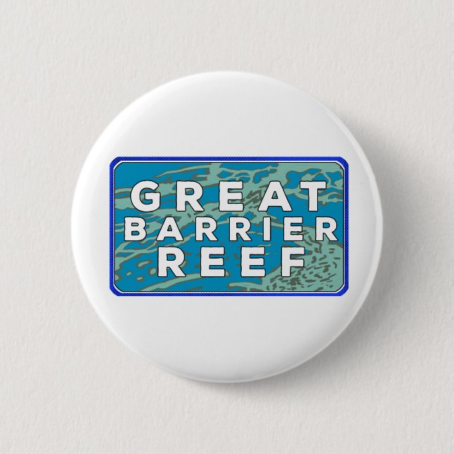 Great Barrier Reef 6 Cm Round Badge (Front)