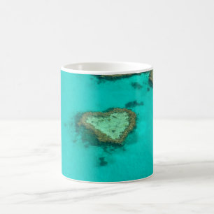 Great Barrier Reef, Australia heart coral Coffee Mug