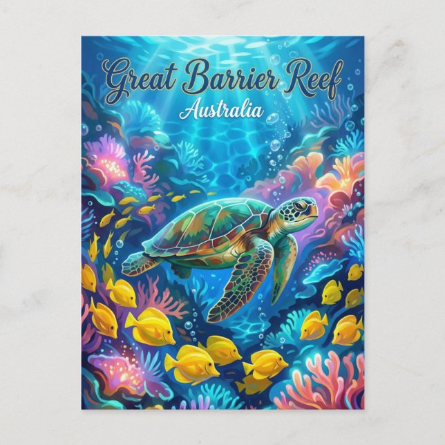 Great Barrier Reef Australia Postcard (Front)
