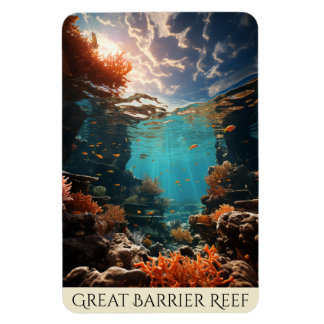 Great Barrier Reef | Australian Art | Marine Fish Magnet