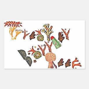 Great Barrier Reef, Coral, Rectangular Sticker