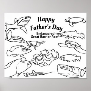 Great Barrier Reef, Father's Day, Poster