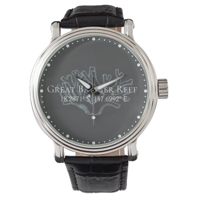 Great Barrier Reef Latitude  Longitude  Watch (Front)