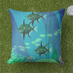 Great Barrier Reef Outdoor Throw Pillow