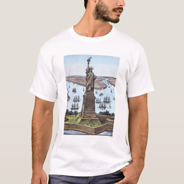 Great Bartholdi Statue T-Shirt (Front)