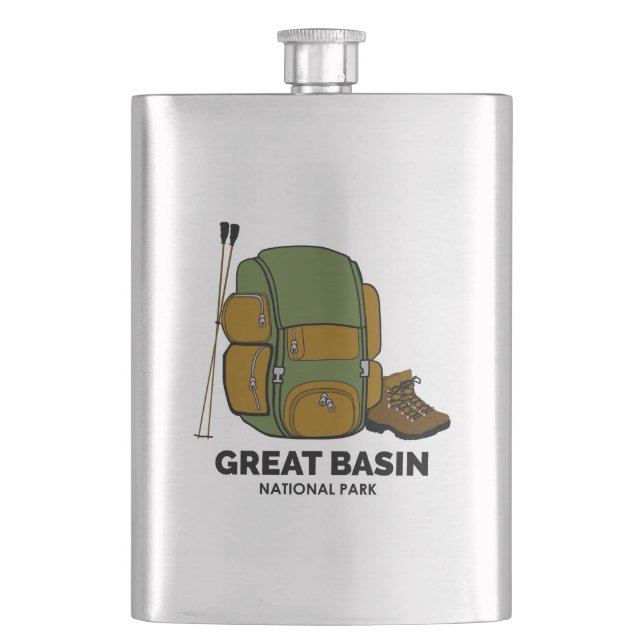 Great Basin National Park Backpack Hip Flask (Front)