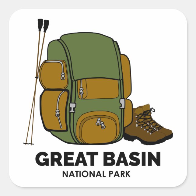 Great Basin National Park Backpack Square Sticker (Front)