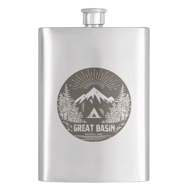 Great Basin National Park Hip Flask (Front)