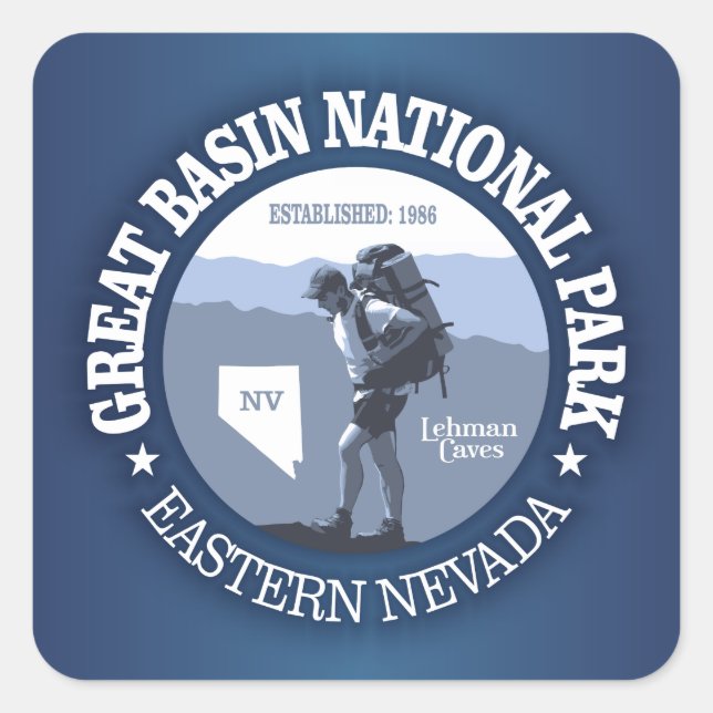 Great Basin National Park Square Sticker (Front)