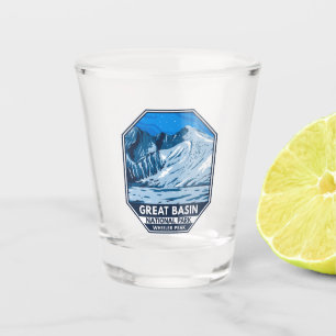 Great Basin National Park Wheeler Peak Vintage Shot Glass