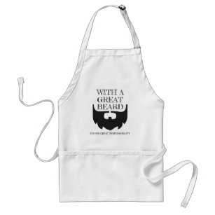 Great Beard Comes Great Responsibility Bearded Standard Apron