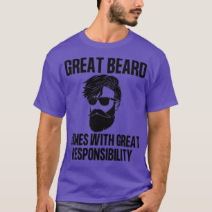 Great Beard Comes With Great Responsibility World  T-Shirt