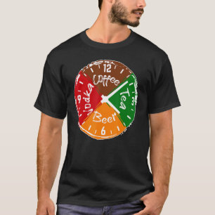 Great Beer Party Time Clock Drinking Alcohol Festi T-Shirt