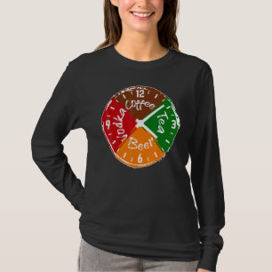Great Beer Party Time Clock Drinking Alcohol Festi T-Shirt