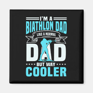 Great Biathlon Dad Saying Cross-country Skiing Men Magnet
