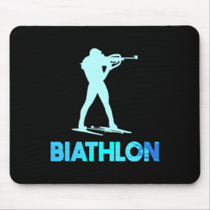 Great Biathlon Ski Design Cross-country Skiing Mouse Pad