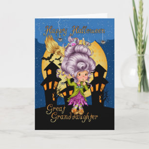 great big halloween cartoon witcard card
