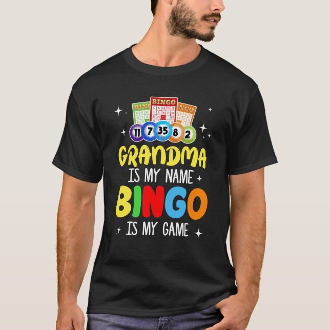 Great Bingo Art For Grandma Women Gambling Bingo P T-Shirt (Front)