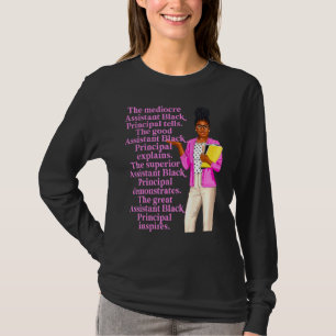 Great Black Assistant Principal School Educator In T-Shirt