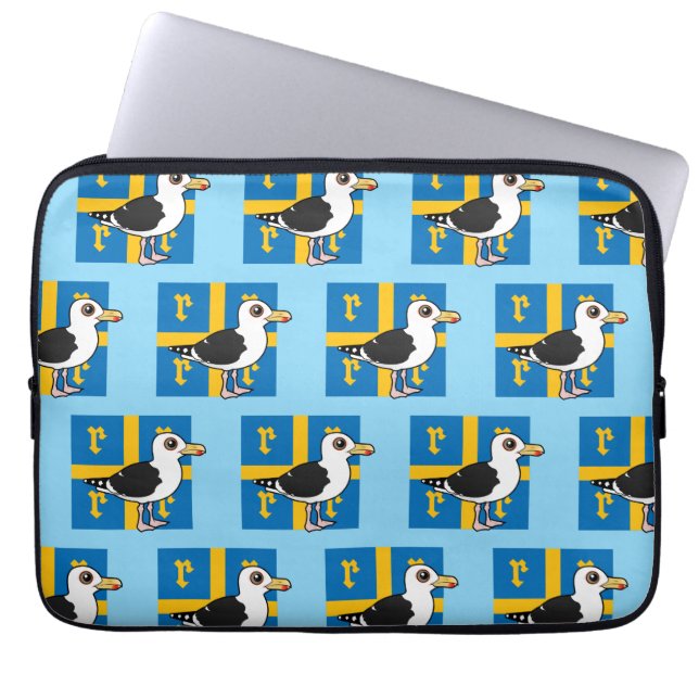 Great Black-backed Gull of Rauma Finland Laptop Sleeve (Front)