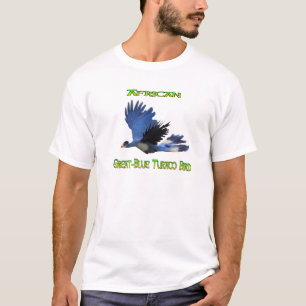 Great Blue African Turaco Bird T-Shirt