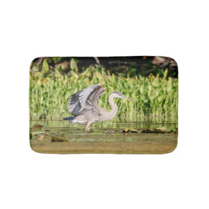 Great Blue Heron Bath Mat