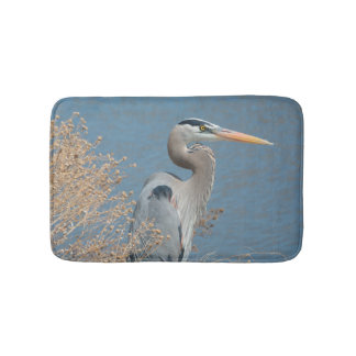 Great Blue Heron Bath Mat