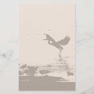 Great Blue Heron Birds Wildlife Animals Stationery