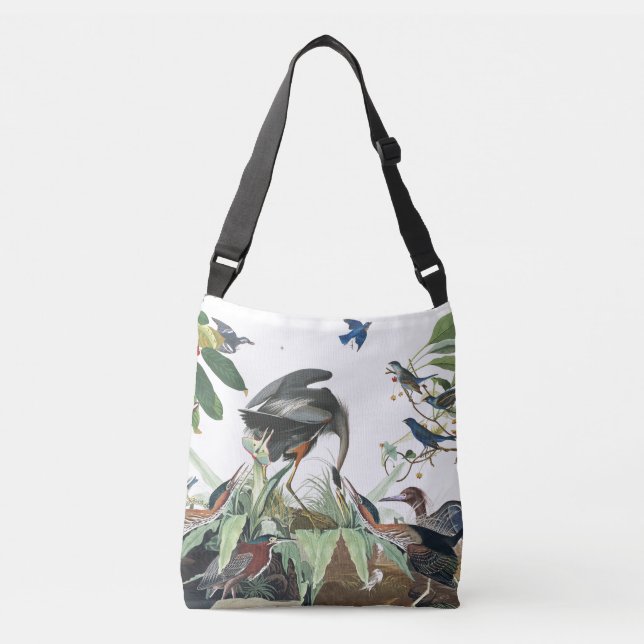 Great Blue Heron Bluebird Birds Audubon Tote (Front)