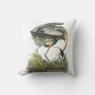 Great Blue Heron by Audubon Cushion