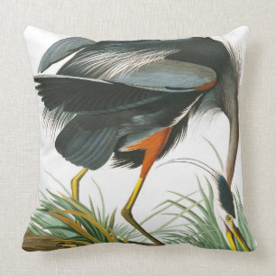 Great Blue Heron by John James Audubon Cushion