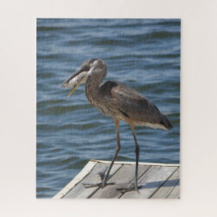 Great Blue Heron Close Up Jigsaw Puzzle