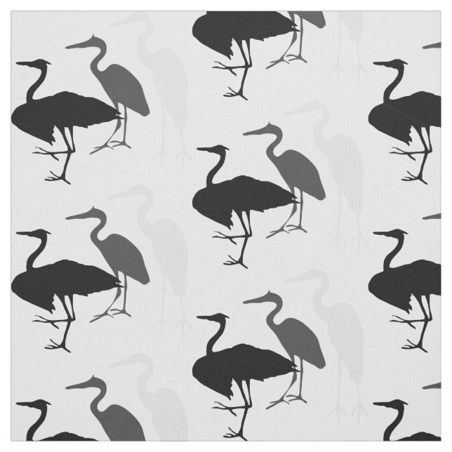 Great Blue Heron Fabric (Swatch)