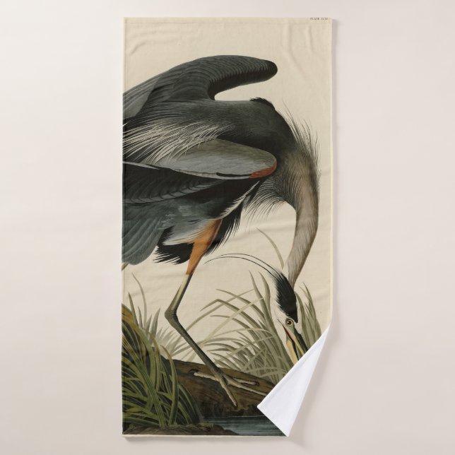 Great Blue Heron from Audubon's Birds of America Bath Towel Set (Bath Towel)