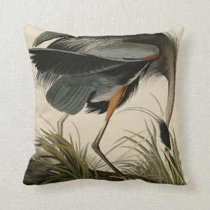 Great Blue Heron from Audubon's Birds of America Cushion